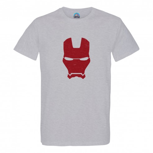 T-shirt Homme Col Rond Iron Man Masque Super Héros BD Film Geek