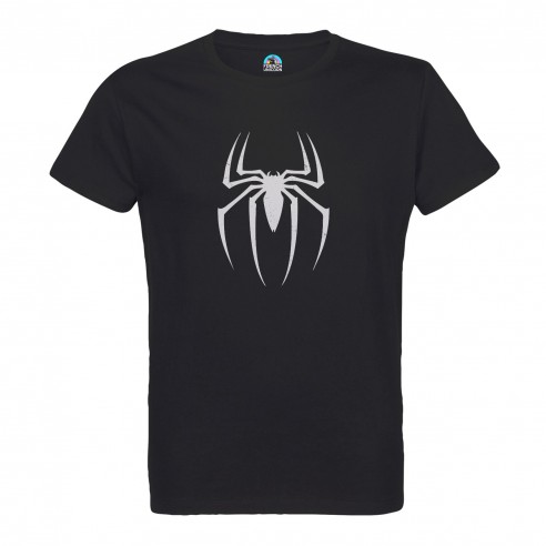T-shirt Homme Col Rond Spiderman Logo Super Héros BD Film Geek