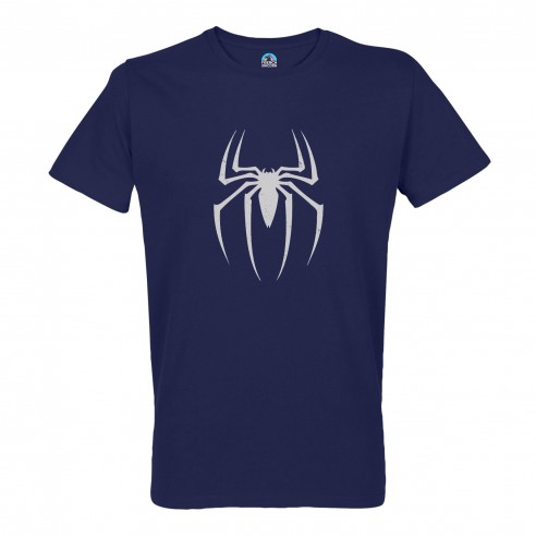 T-shirt Homme Col Rond Spiderman Logo Super Héros BD Film Geek