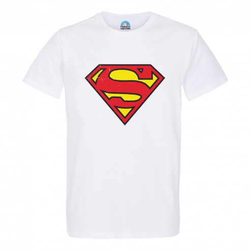 T-shirt Homme Col Rond Superman Super Héros BD Film Geek
