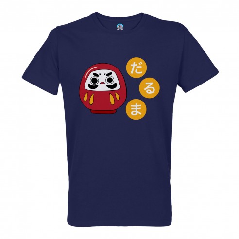 T-shirt Homme Col Rond Daruma Doll Porte bonheur Japon Asie Culture