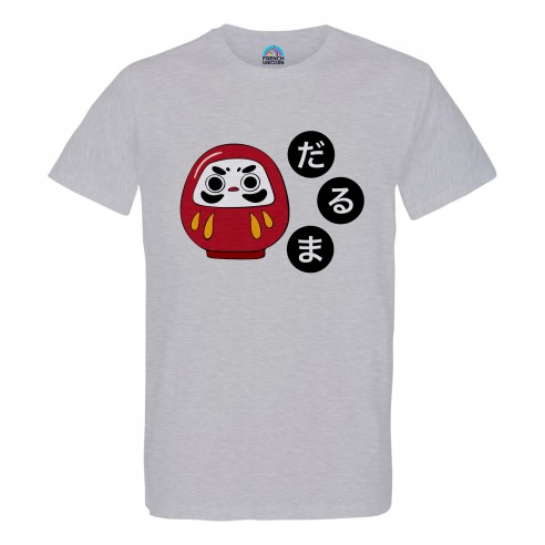 T-shirt Homme Col Rond Daruma Doll Porte bonheur Japon Asie Culture