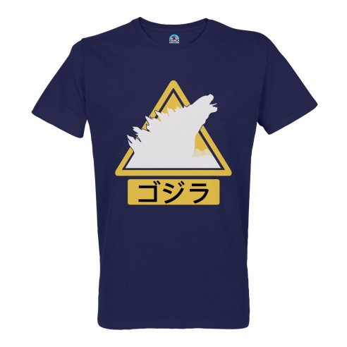 T-shirt Homme Col Rond Dinosaure Monstre Tokyo Japon Asie Culture Film
