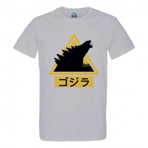 T-shirt Homme Col Rond Dinosaure Monstre Tokyo Japon Asie Culture Film
