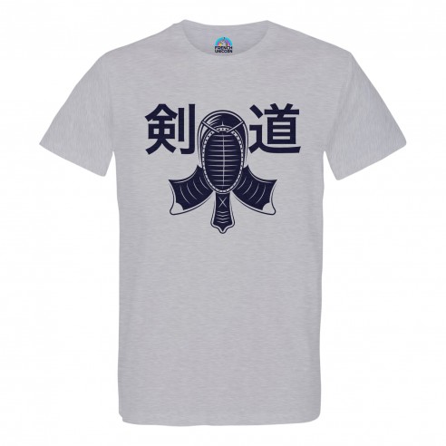 T-shirt Homme Col Rond Kendo Art Martial Samurai Japon Asie Culture