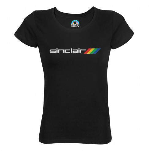 T-shirt Femme Col Echancré Sinclair Console Jeux Vidéo Retro Gaming Vintage