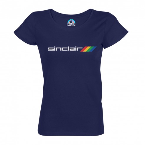 T-shirt Femme Col Echancré Sinclair Console Jeux Vidéo Retro Gaming Vintage