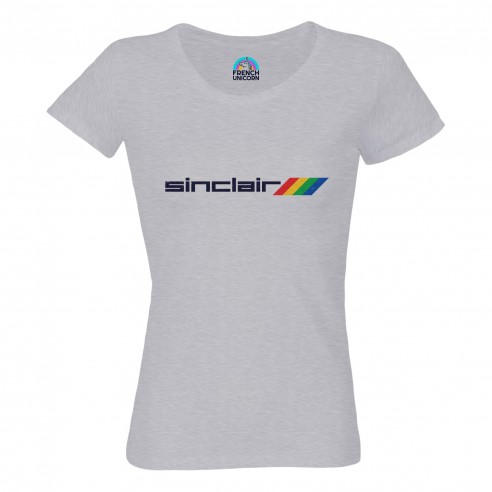T-shirt Femme Col Echancré Sinclair Console Jeux Vidéo Retro Gaming Vintage