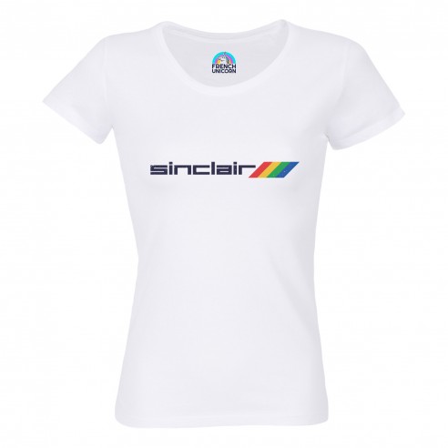 T-shirt Femme Col Echancré Sinclair Console Jeux Vidéo Retro Gaming Vintage