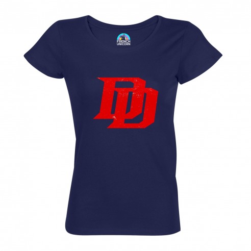 T-shirt Femme Col Echancré Daredevil Super Héros BD Film Geek