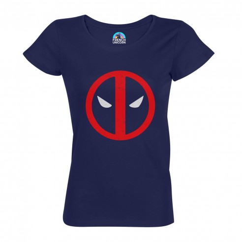 T-shirt Femme Col Echancré Deadpool Super Héros BD Film Geek