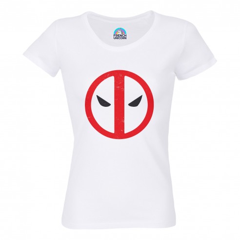 T-shirt Femme Col Echancré Deadpool Super Héros BD Film Geek