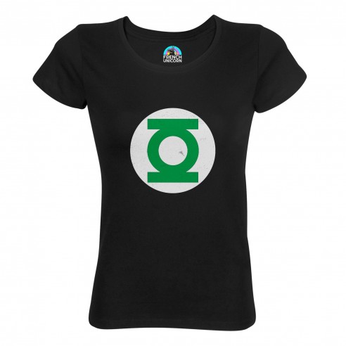 T-shirt Femme Col Echancré Green Lantern Super Héros BD Film Geek