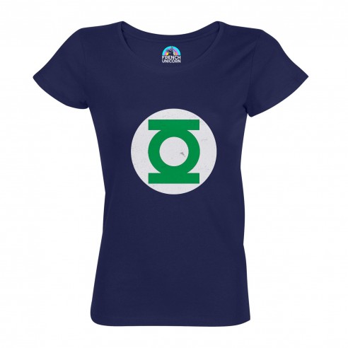 T-shirt Femme Col Echancré Green Lantern Super Héros BD Film Geek