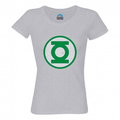 T-shirt Femme Col Echancré Green Lantern Super Héros BD Film Geek