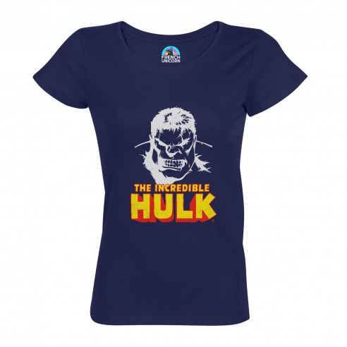 T-shirt Femme Col Echancré The Incredible Hulk Super Héros BD Film Geek