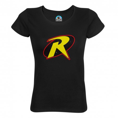 T-shirt Femme Col Echancré Robin Super Héros BD Film Geek
