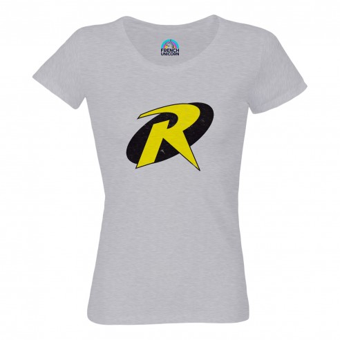 T-shirt Femme Col Echancré Robin Super Héros BD Film Geek