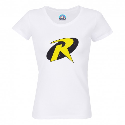 T-shirt Femme Col Echancré Robin Super Héros BD Film Geek