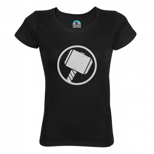T-shirt Femme Col Echancré Thor Super Héros BD Film Geek