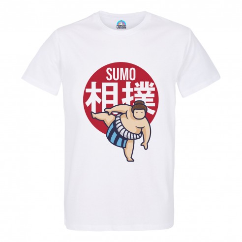 T-shirt Homme Col Rond Combat de Sumo Lutte Japon Asie Culture