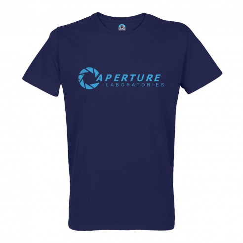 T-shirt Homme Col Rond Aperture Labs Geek Jeux Video Serie Film