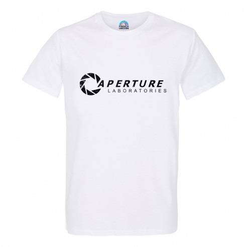 T-shirt Homme Col Rond Aperture Labs Geek Jeux Video Serie Film