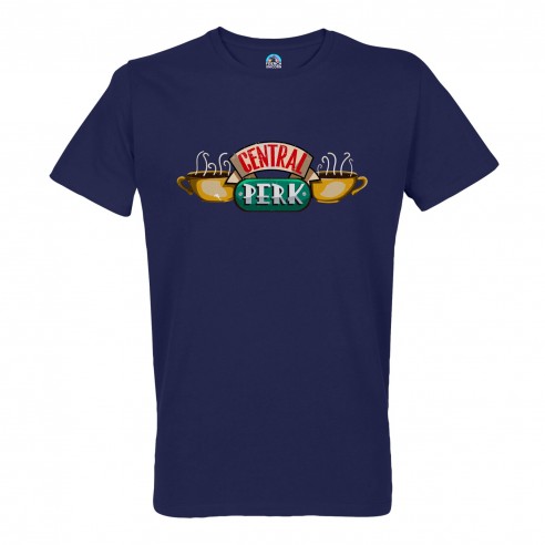 T-shirt Homme Col Rond Central Perk Geek Jeux Video Serie Film