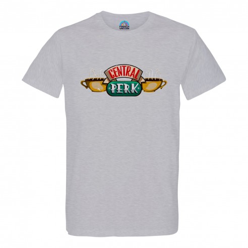 T-shirt Homme Col Rond Central Perk Geek Jeux Video Serie Film