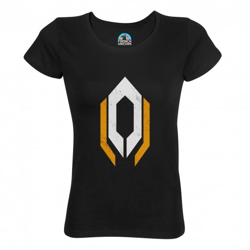 T-shirt Femme Col Echancré Cerberus Geek Jeux Video Espace Science Fiction