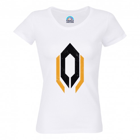 T-shirt Femme Col Echancré Cerberus Geek Jeux Video Espace Science Fiction