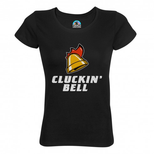 T-shirt Femme Col Echancré Cluckin Bell Geek Jeux Video Serie Film