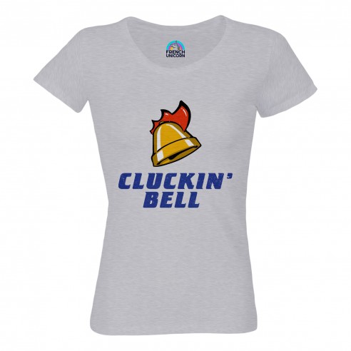 T-shirt Femme Col Echancré Cluckin Bell Geek Jeux Video Serie Film