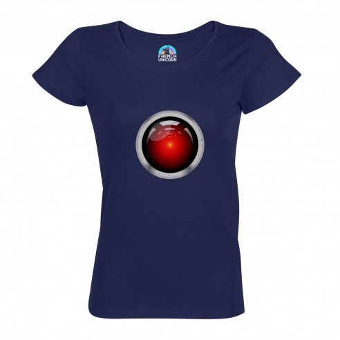 T-shirt Femme Col Echancré Hal 9000 Geek Espace Science Fiction Film