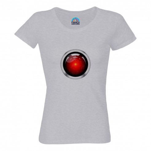 T-shirt Femme Col Echancré Hal 9000 Geek Espace Science Fiction Film