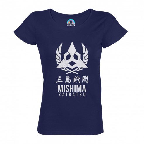 T-shirt Femme Col Echancré Mishima Zaibatsu Geek Jeux Video Combat