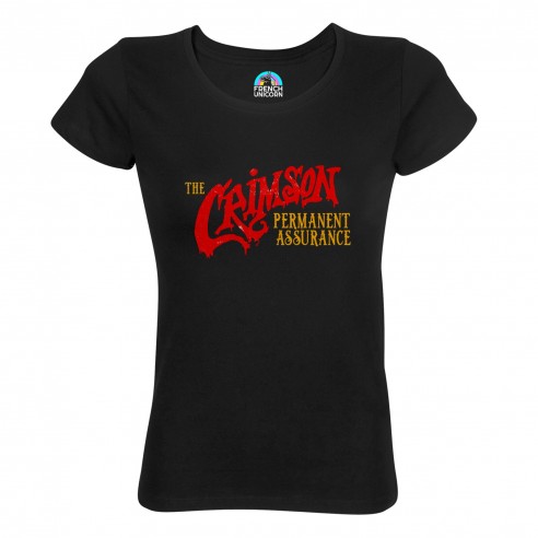 T-shirt Femme Col Echancré The Crimson Permanent Assurance Geek Jeux Video Serie Film