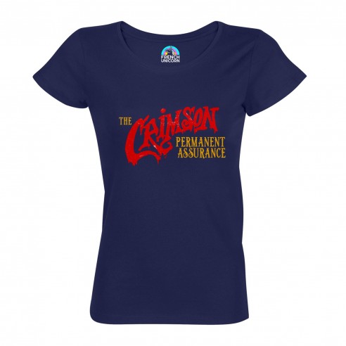 T-shirt Femme Col Echancré The Crimson Permanent Assurance Geek Jeux Video Serie Film