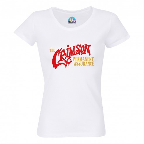 T-shirt Femme Col Echancré The Crimson Permanent Assurance Geek Jeux Video Serie Film