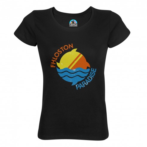 T-shirt Femme Col Echancré Fhloston Paradise Geek Science Fiction Film