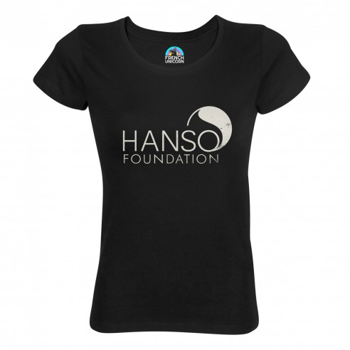 T-shirt Femme Col Echancré Hanso Foundation Geek Jeux Video Serie TV Film