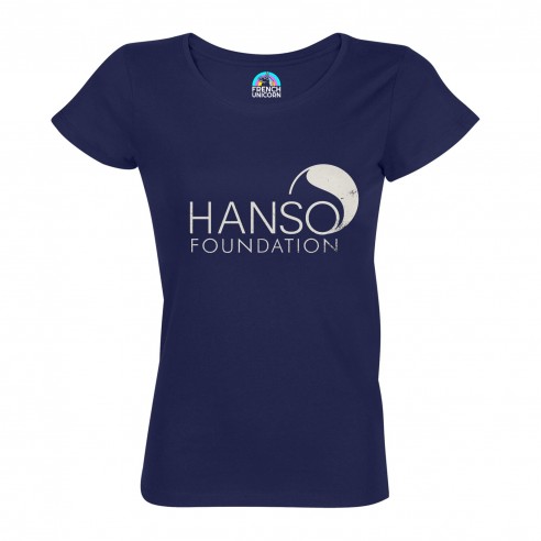 T-shirt Femme Col Echancré Hanso Foundation Geek Jeux Video Serie TV Film