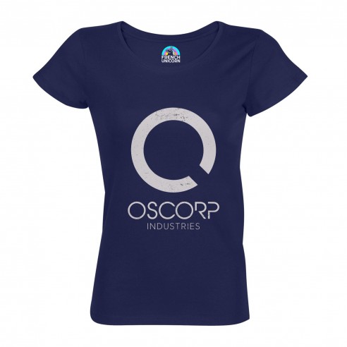 T-shirt Femme Col Echancré Oscorp Industries Geek Jeux Video Serie Film Super Héros