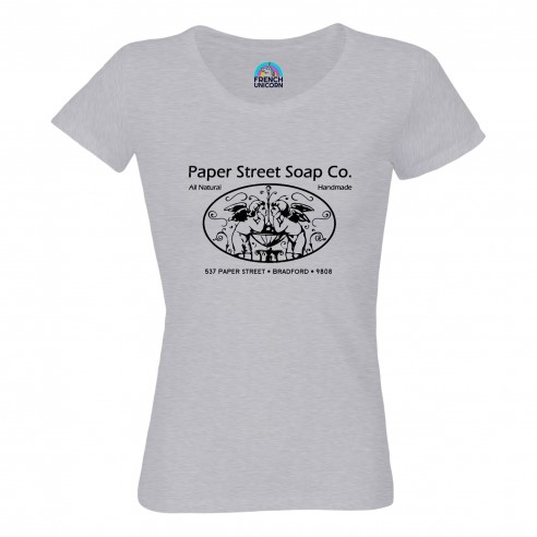 T-shirt Femme Col Echancré Paper Street Soap Geek Combat Boxe Film