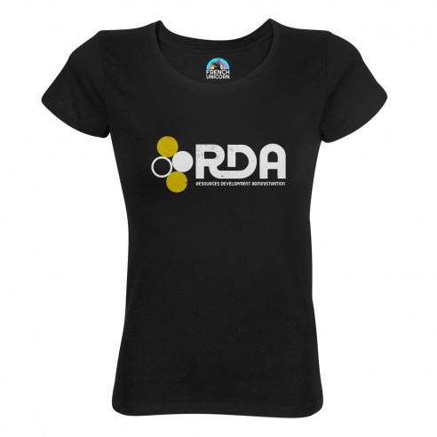 T-shirt Femme Col Echancré RDA Ressource Development Administration Geek Film