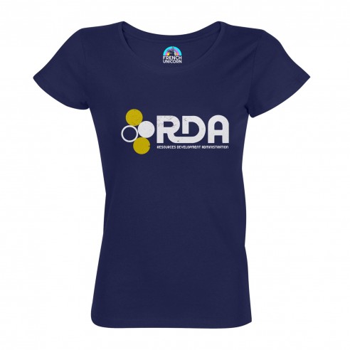 T-shirt Femme Col Echancré RDA Ressource Development Administration Geek Film