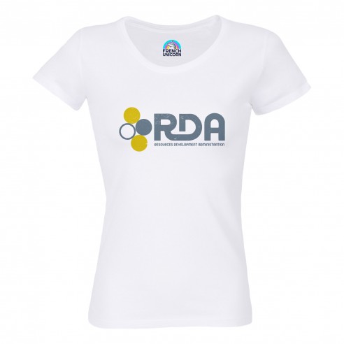 T-shirt Femme Col Echancré RDA Ressource Development Administration Geek Film