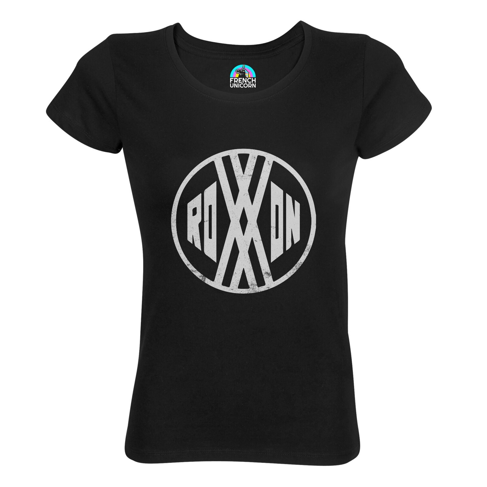 T-shirt Femme Col Echancré Roxxon Energy Corportation Geek Jeux Video Serie Film