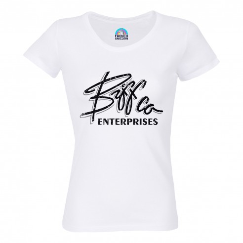 T-shirt Femme Col Echancré BiffCo Entreprises Geek Jeux Video Serie Film Futur