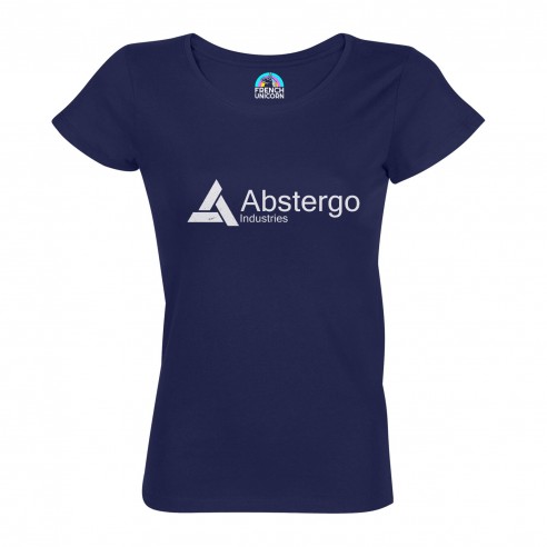 T-shirt Femme Col Echancré Abstergo Industries Geek Jeux Video Serie Film